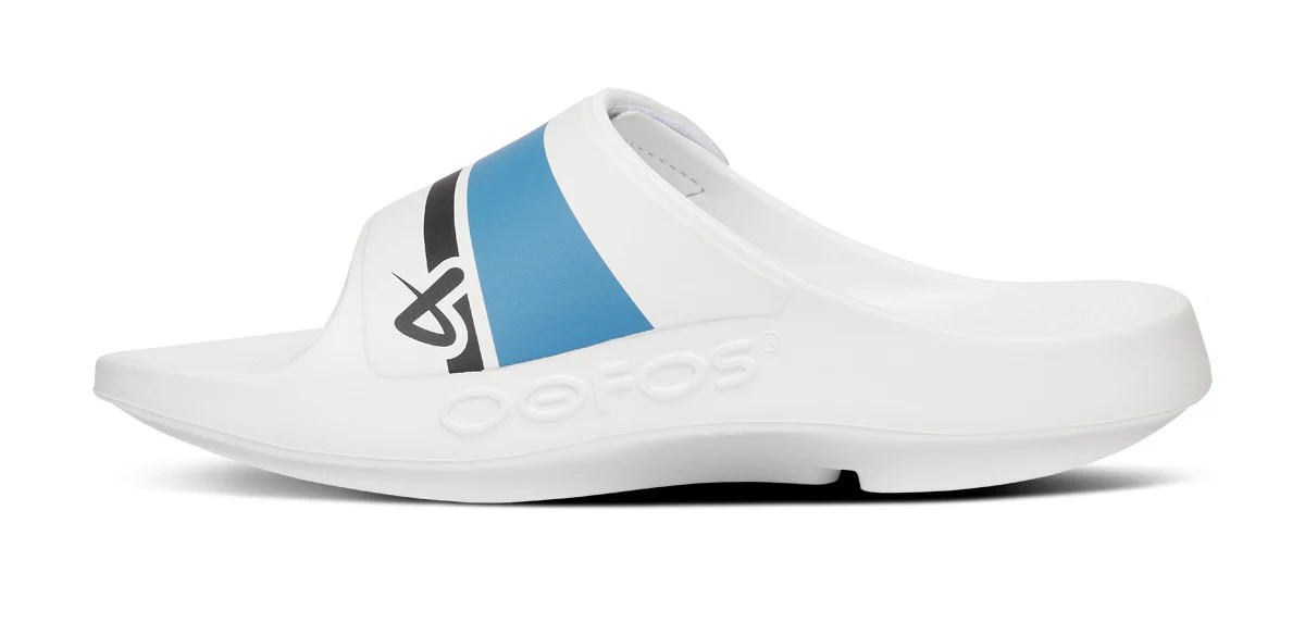 BAUER/OOFOS Men's OOahh Sport Flex Sandal – White 7 BAUER/OOFOS Men's OOahh Sport Flex Sandal – White