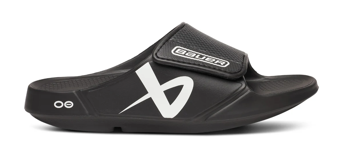 BAUER/OOFOS Women's OOahh Sport Flex Sandal – Black 2 BAUER/OOFOS Women's OOahh Sport Flex Sandal – Black
