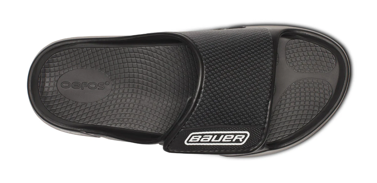 BAUER/OOFOS Women's OOahh Sport Flex Sandal – Black 6 BAUER/OOFOS Women's OOahh Sport Flex Sandal – Black