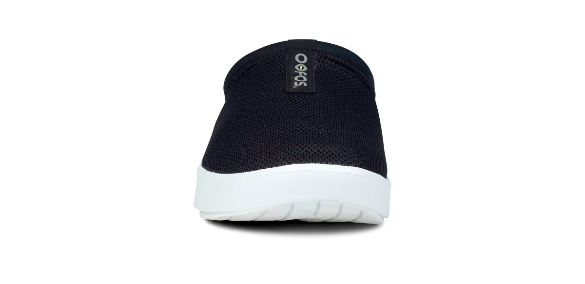 Men's OOcoozie Sport Mule - White Black 3 Men's OOcoozie Sport Mule - White Black