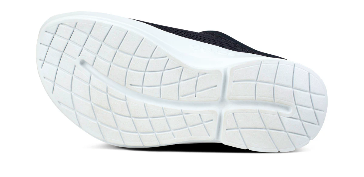 Men's OOcoozie Sport Mule - White Black 7 Men's OOcoozie Sport Mule - White Black