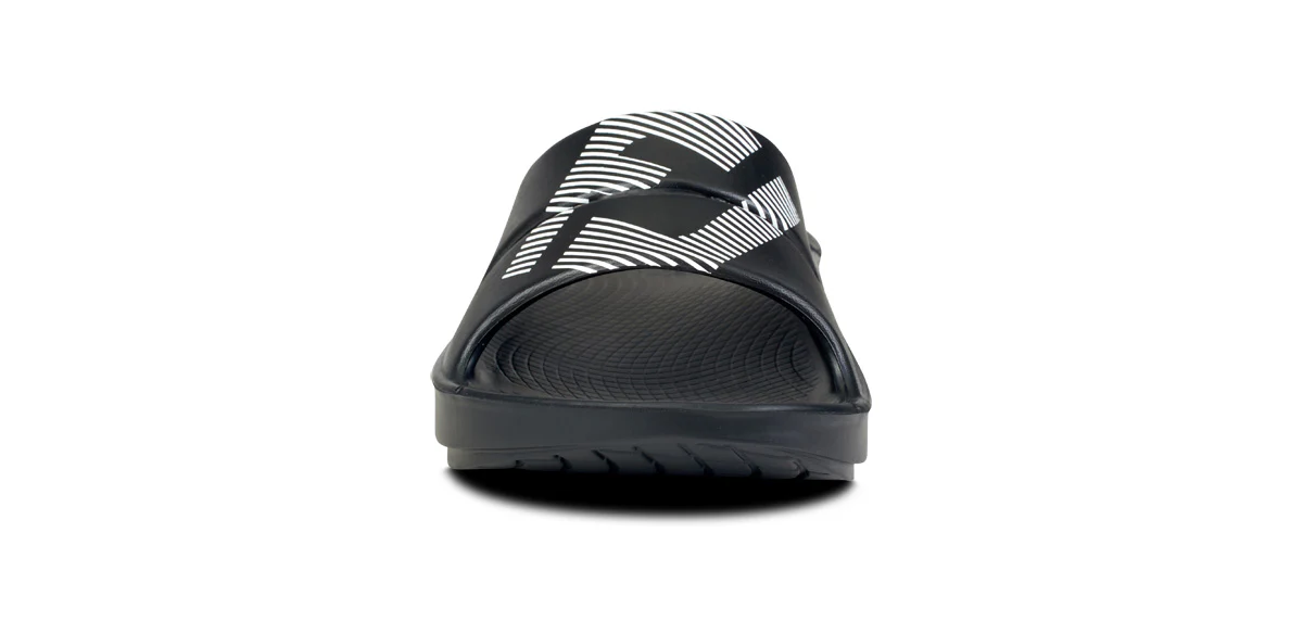 FJ X OOFOS Men's OOahh Sport Slide Sandal - Black 3 FJ X OOFOS Men's OOahh Sport Slide Sandal - Black