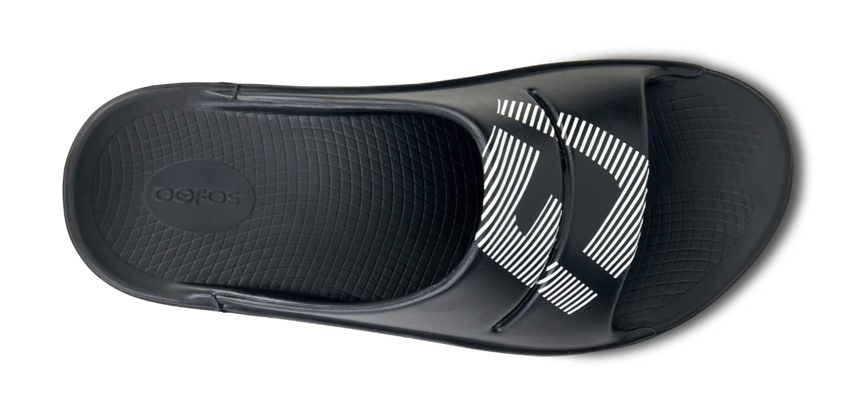 FJ X OOFOS Men's OOahh Sport Slide Sandal - Black 6 FJ X OOFOS Men's OOahh Sport Slide Sandal - Black