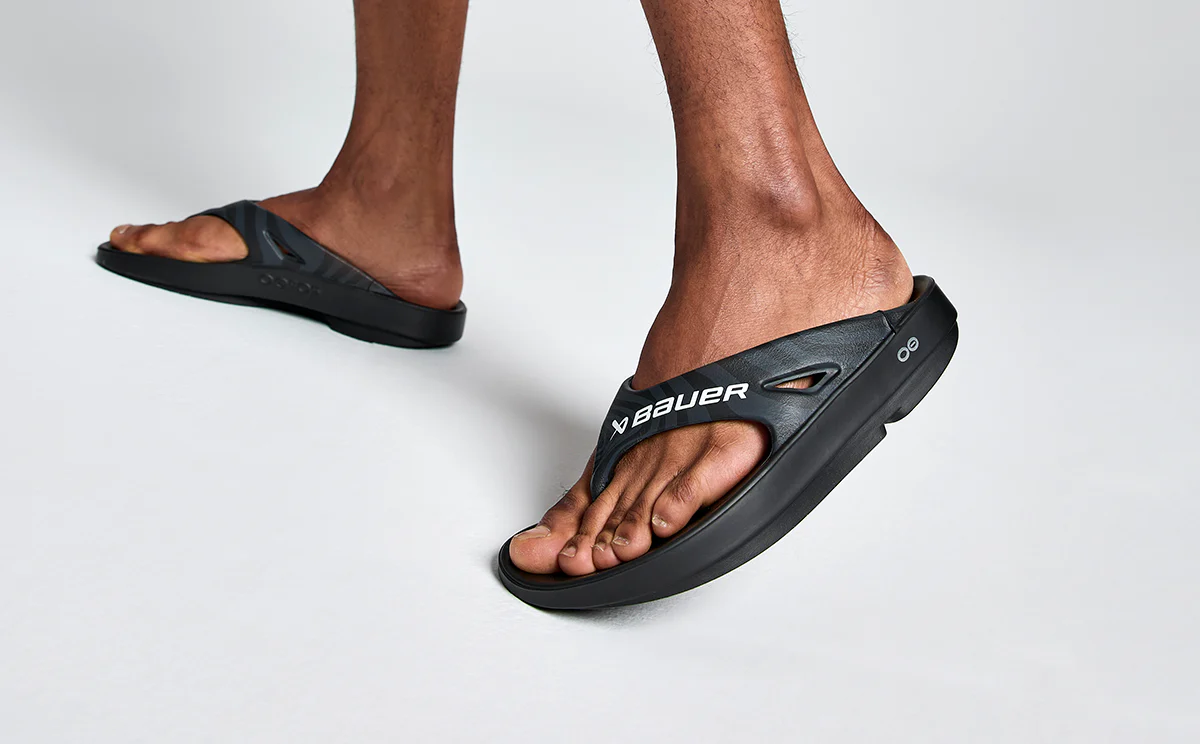 BAUER/OOFOS Men's OOriginal Sport Sandal – Black Asphalt 9 BAUER/OOFOS Men's OOriginal Sport Sandal – Black Asphalt